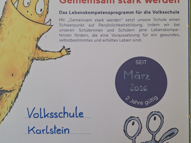 Schuljahr 2025/26 - Gemeinsam stark werden